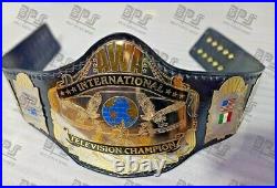 Awa International Television World Heavyweight Wrestling Championship Title Belt