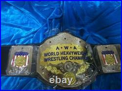 Awa World Heavyweight Wrestling Championship Belt Adult Size Raplica