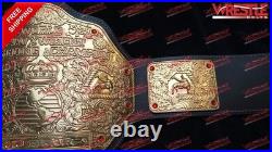 BIG GOLD World Heavy Weight Wrestling Championship Title Belt Replica Adult