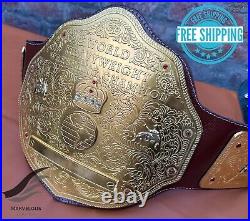 BIG GOLD World Heavyweight Championship Adult Replica Wrestling Belt 2mm Brass BIG GOLD World Heavyweight Championship Adult Replica Wrestling Belt 2mm Brass