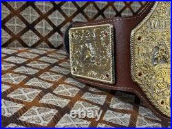 BIG GOLD World Heavyweight Championship Replica Dual Plated Tittle Belt 5mm