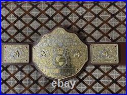 BIG GOLD World Heavyweight Championship Replica Dual Plated Tittle Belt 5mm
