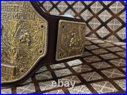 BIG GOLD World Heavyweight Championship Replica Dual Plated Tittle Belt 5mm