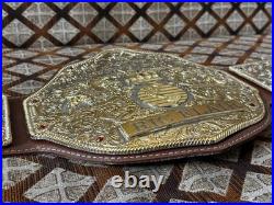 BIG GOLD World Heavyweight Championship Replica Dual Plated Tittle Belt 5mm