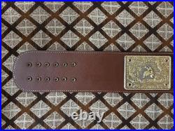 BIG GOLD World Heavyweight Championship Replica Dual Plated Tittle Belt 5mm