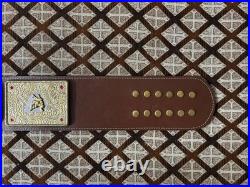 BIG GOLD World Heavyweight Championship Replica Dual Plated Tittle Belt 5mm