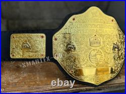 BIG GOLD World Heavyweight Championship Replica Tittle Belt 2MM Brass Adult Size