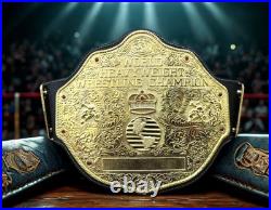 BIG GOLD World Heavyweight Championship Replica Tittle Belt Adult 6MM DieCasting