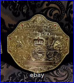 BIG GOLD World Heavyweight Championship Replica Tittle Belt Adult 6MM DieCasting