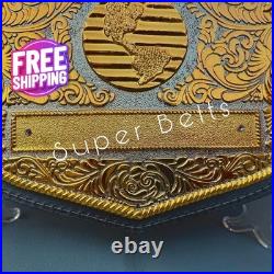 BIG GOLD World Heavyweight Championship Replica Tittle Belt Adult 6MM DieCasting
