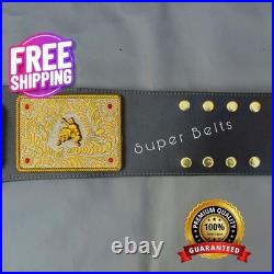 BIG GOLD World Heavyweight Championship Replica Tittle Belt Adult 6MM DieCasting