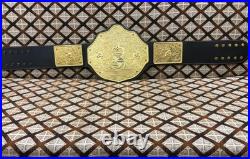 BIG GOLD World Heavyweight Championship Replica Tittle Belt Adult 6MM DieCasting