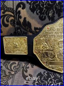 BIG GOLD World Heavyweight Championship Replica Tittle Belt Adult 6MM DieCasting