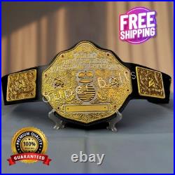 BIG GOLD World Heavyweight Championship Replica Tittle Belt Adult 6MM DieCasting