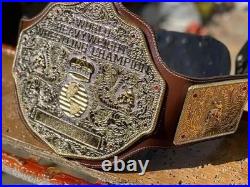 BIG GOLD World Heavyweight Championship Replica Tittle Belt Brown 6MM DieCast