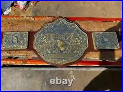 BIG GOLD World Heavyweight Championship Replica Tittle Belt Brown 6MM DieCast