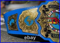 BLUE TNA Heavyweight Wrestling Championship Replica Title Belt 4mm Adult Size BLUE TNA Heavyweight Wrestling Championship Replica Title Belt 4mm Adult Size