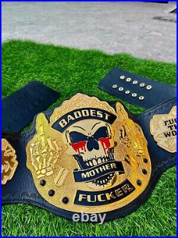BMF Baddest Mother King Of Death Custom Championship Leather Belt 2MM