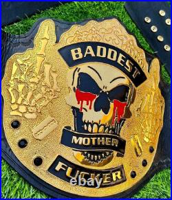 BMF Baddest Mother King Of Death Custom Championship Leather Belt 2MM