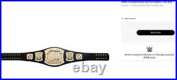 BRAND NEW OFFICAL WWE Championship Spinner Replica Title Belt Black/Gold BRAND NEW OFFICAL WWE Championship Spinner Replica Title Belt Black/Gold