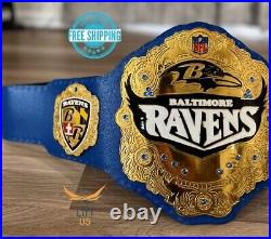 Baltimore Ravens NFL Championship Wrestling Belt 2mm Brass Adult Size