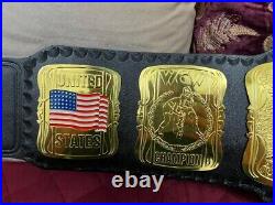 Best United States Championship Replica Title Belt WCW Adult Size 2MM Brass NEW