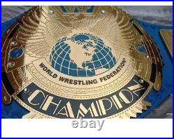 Big Eagle Attitude Era Championship Replica Tittle Belt ADULT On BLue Leather