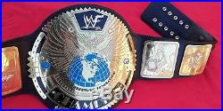 Big Eagle Scratch Logo Wwf Championship Replica Belt 4mm Brass Plates