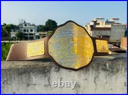 Big Gold Heavyweight Championship Wrestling Belt Dual Plated 2mm Brass