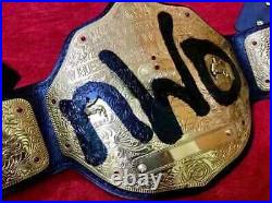 Big Gold New World Order Wrestling Championship Replica Belt Adult Size 2mm