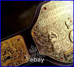 Big Gold World Heavyweight Championship Belt (RIC FLAIR) 4MM Brass WCW Title