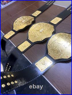 Big Gold World Heavyweight Championship Belt Replica 2mm brass & Premium Leather