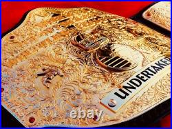 Big Gold World Heavyweight Championship Replica Belt -4MM Die-Cast Plates, Adult