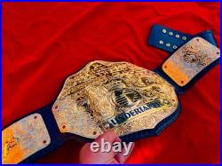 Big Gold World Heavyweight Championship Replica Belt -4MM Die-Cast Plates, Adult