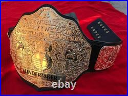 Big Gold World Heavyweight Championship Replica Belt -4MM Die-Cast Plates, Adult