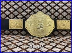 Big Gold World Heavyweight Championship Replica Belt, Premium Leather