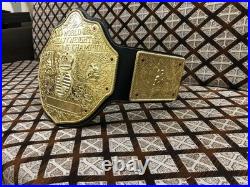 Big Gold World Heavyweight Championship Replica Belt, Premium Leather