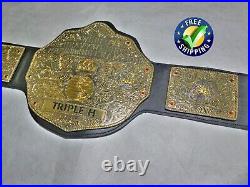 Big Gold World Heavyweight Championship Replica Title Belt 8mm Brass Adult Size
