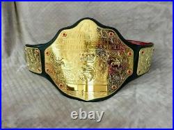 Big Gold World Heavyweight Championship Replica Tittle Belt 2mm Brass Plate