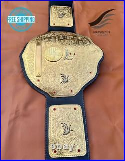 Big Gold World Heavyweight Championship Wrestling Belt Replica 2mm Brass Adult