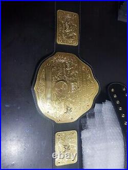 Big Gold World Heavyweight Championship Wrestling Belt Replica 2mm Brass Adult