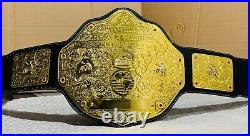 Big Gold World Heavyweight Championship Wrestling Title Replica Belt 2mm Brass