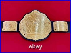 Big Gold World Heavyweight Wrestling Championship Belt 4mm Zinc Gold Plated