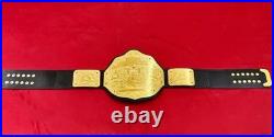 Big Gold World Heavyweight Wrestling Championship Belt 4mm Zinc Gold Plated
