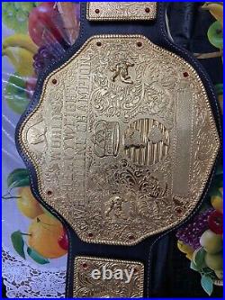 Big Gold Wrestling Championship 6mm HD Zinc Alloy Replica Title Belt Adult Size