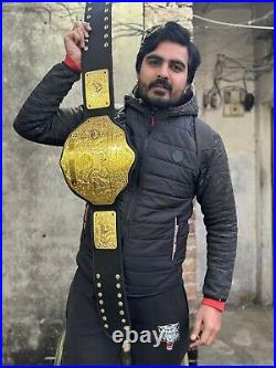 Big gold world heavyweight championship belt wrestling title 2mm brass adult