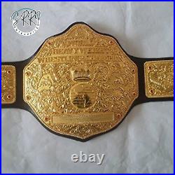 Big gold world heavyweight wrestling championship belt 4mm brass replica