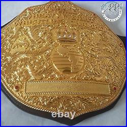 Big gold world heavyweight wrestling championship belt 4mm brass replica