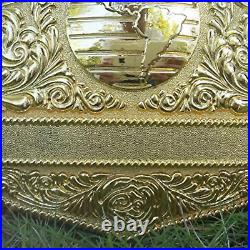 Big gold world heavyweight wrestling championship belt 4mm brass replica