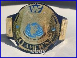 Block Logo Big Eagle Heavyweight Wrestling Championship belt 4mm Zinc Blue